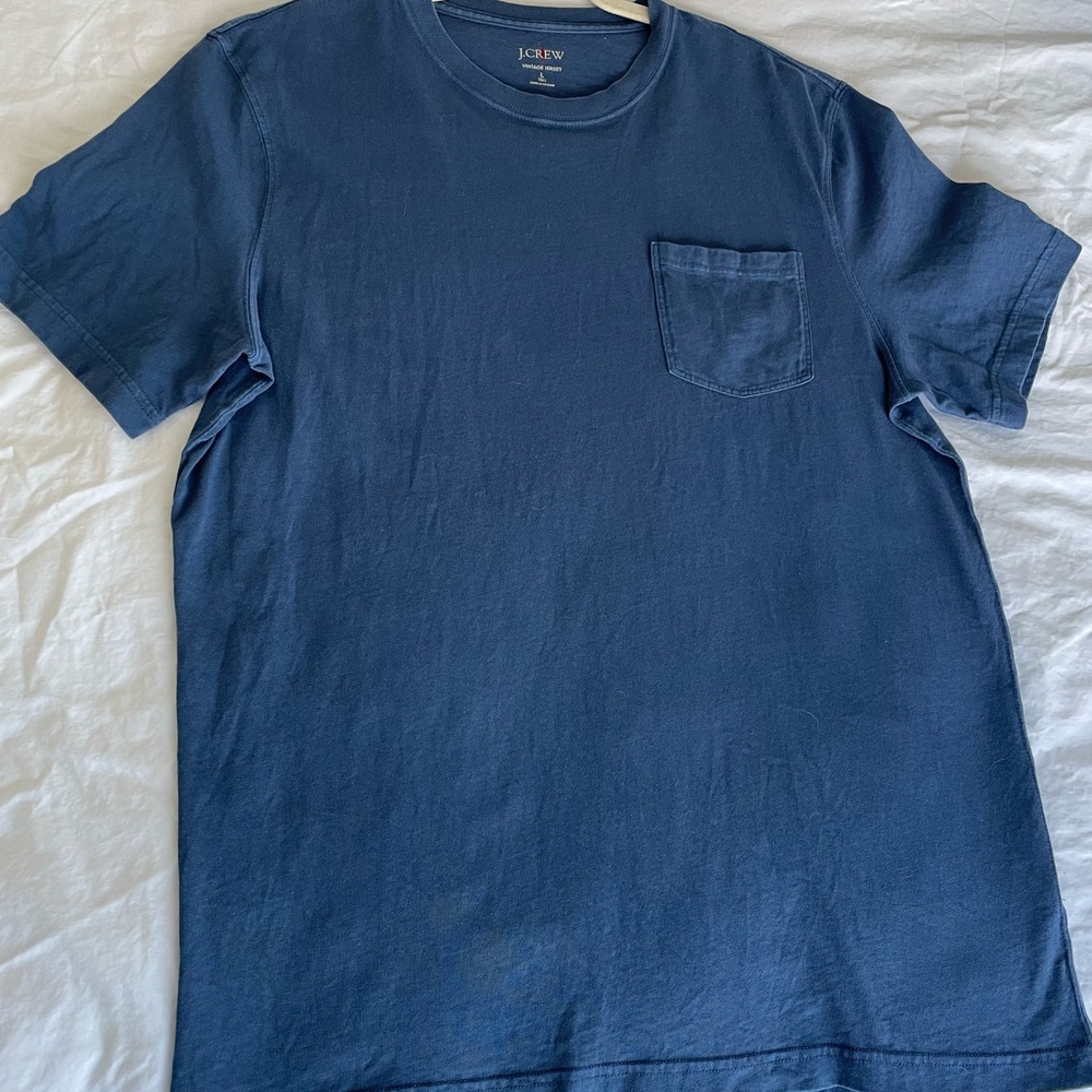 J. Crew Men's Navy Short Sleeve Tee